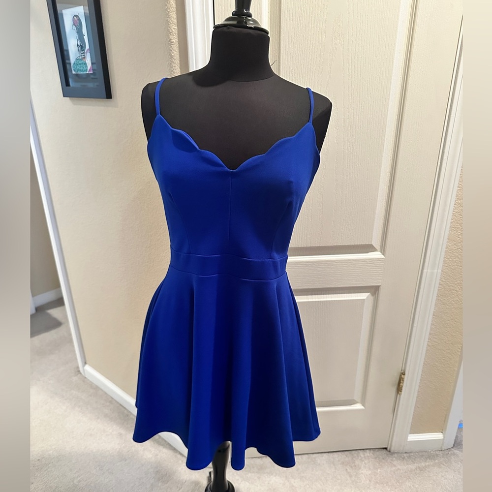 B Darlin Blue Dress size 11/12